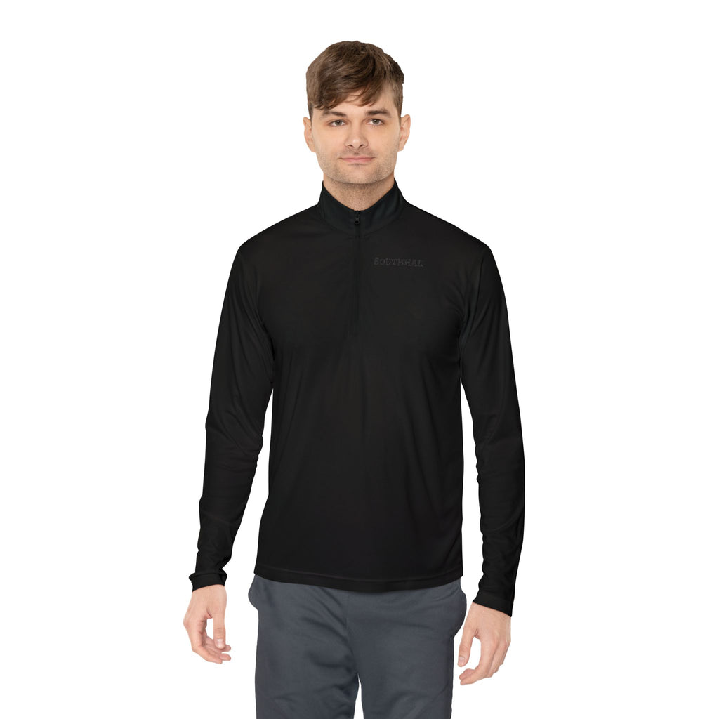 Quarter-Zip Pullover — Minimal 'SOUTHHAL' Logo Athletic Pullover