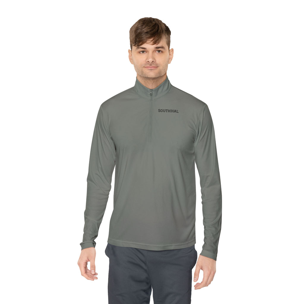 Quarter-Zip Pullover — Minimal 'SOUTHHAL' Logo Athletic Pullover