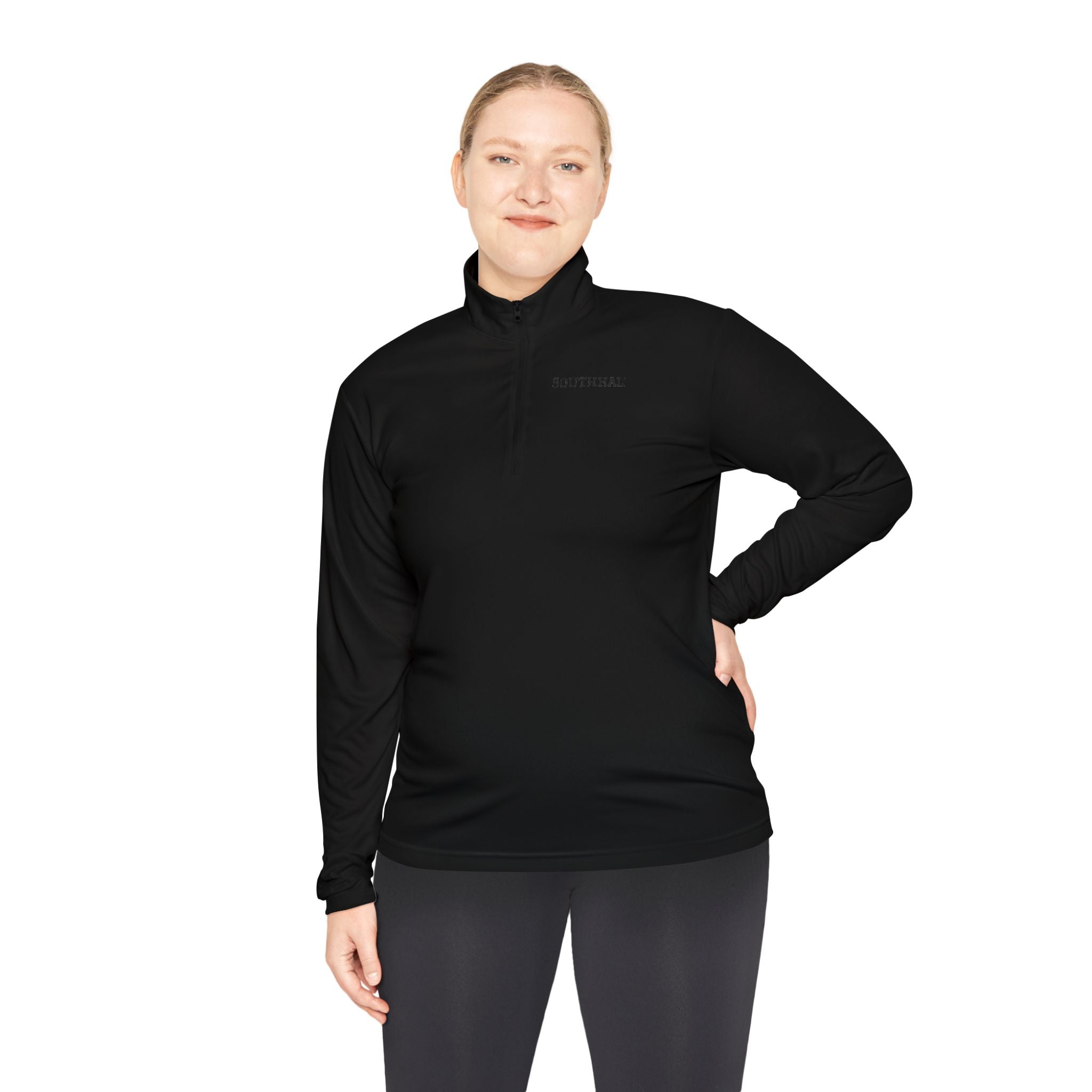 Quarter-Zip Pullover — Minimal 'SOUTHHAL' Logo Athletic Pullover