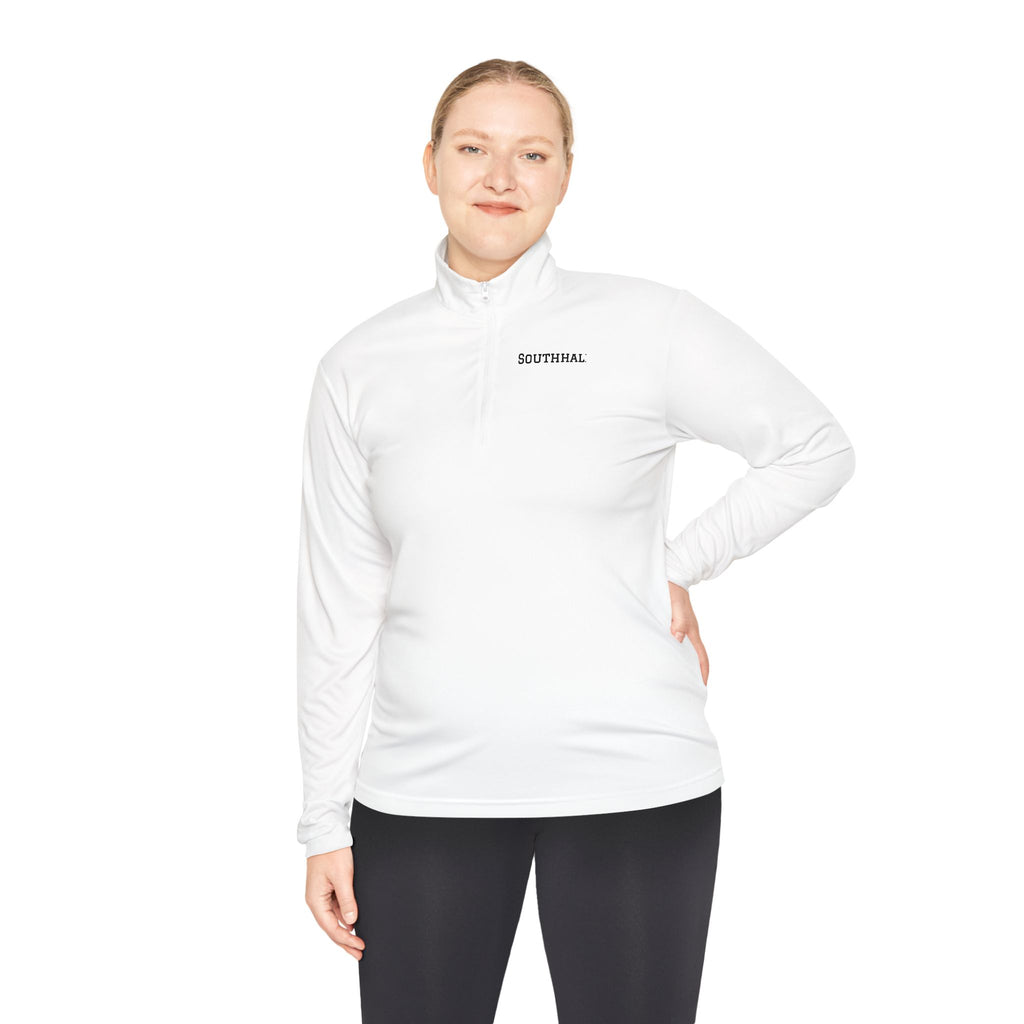 Quarter-Zip Pullover — Minimal 'SOUTHHAL' Logo Athletic Pullover