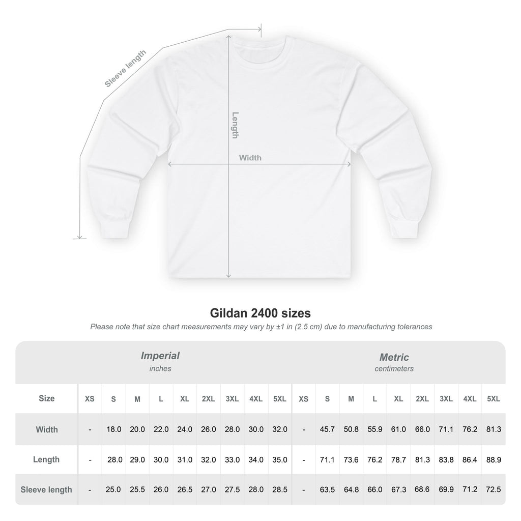 Unisex Long Sleeve Tee - Personalized Gift, Casual Wear, Street Style, Unique Fashion, Everyday Comfort, Holiday Gift