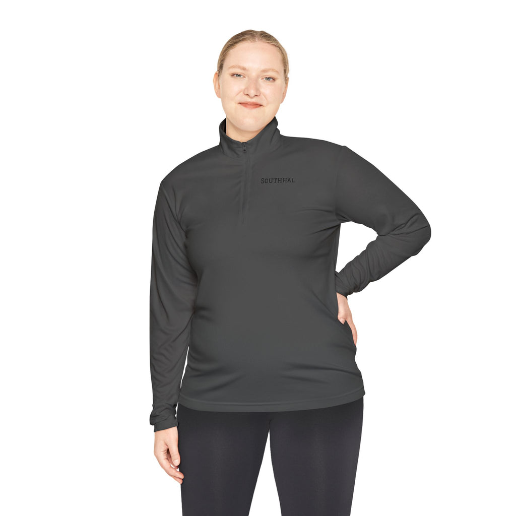 Quarter-Zip Pullover — Minimal 'SOUTHHAL' Logo Athletic Pullover
